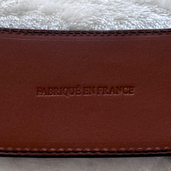 Vaincourt Paris La Merveilleuse Dark Blue Leather Belt main image 8